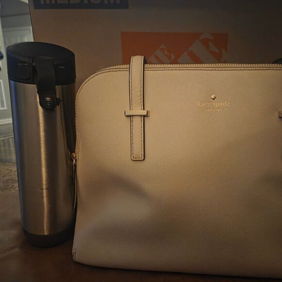 Kate Spade New York Satchel Bag– Beige - Gift-Ready - Fall Fashion Essential - Picture 3 of 5